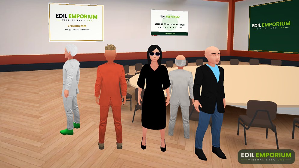 La Meeting Room con i pannelli Edil Emporium durante l'inaugurazione del 27 luglio 2026