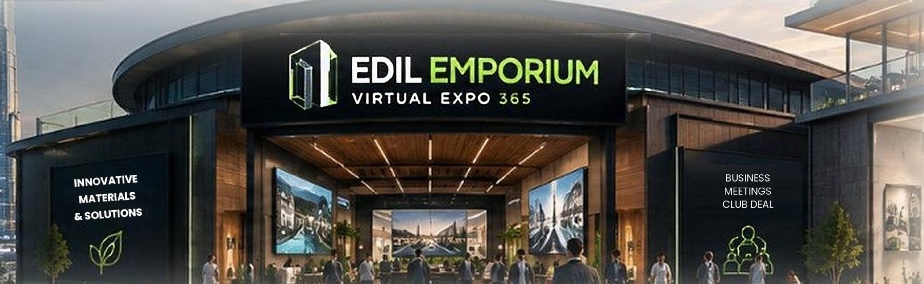 The entrance of Edil Emporium Virtual Expo 365 in the metaverse